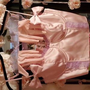 Sugar Thrillz Sitting Pretty Satin Corset Top